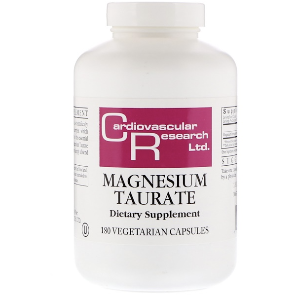 Magnesium Taurate label