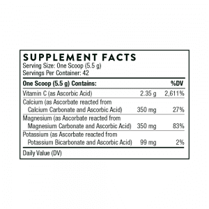 Buffered C Powder ingredients