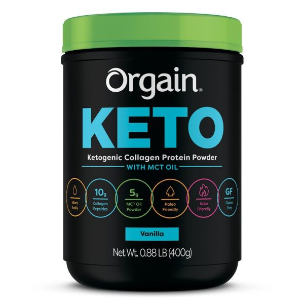 Orgain KETO vanilla label