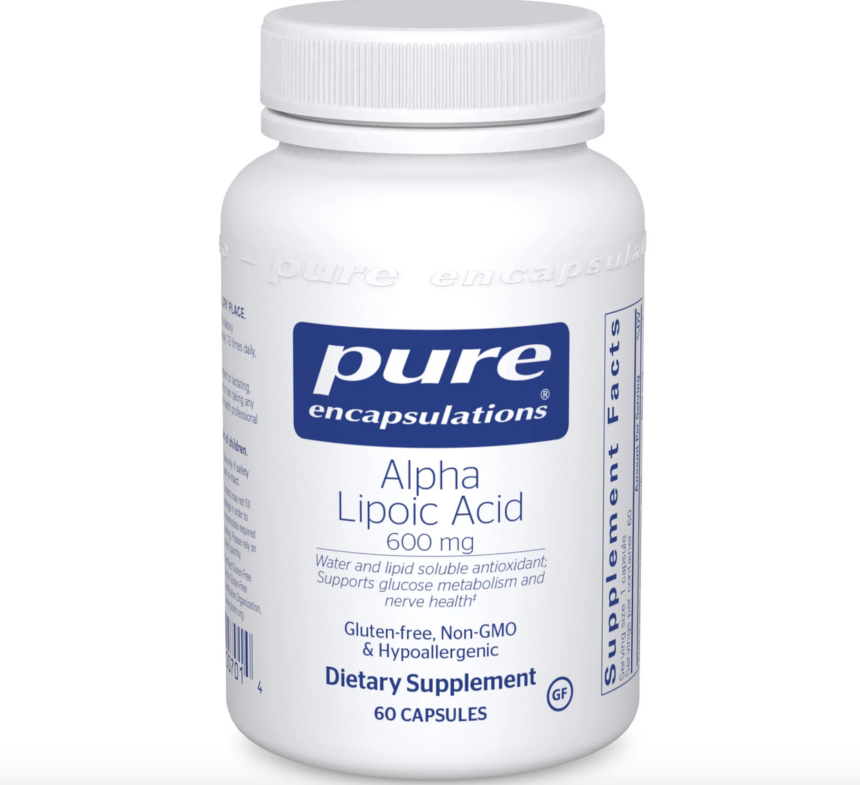 Alpha Lipoic Acid 600 mg label Alpha Lipoic Acid 600mg